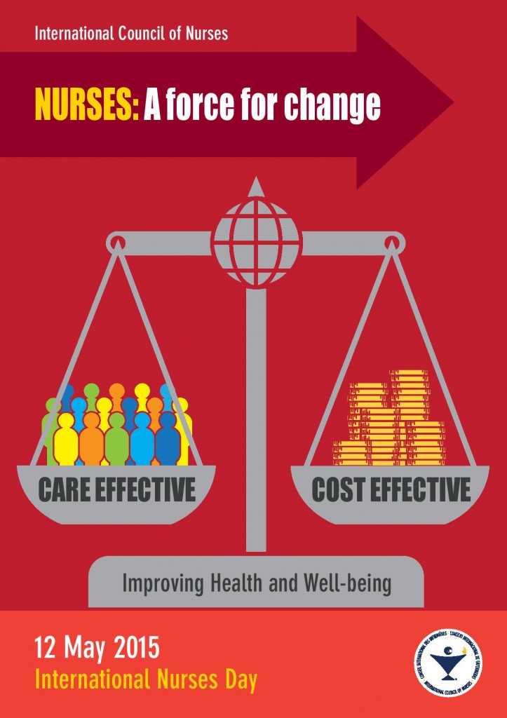 αφίσα παγκόσμιας ημέρας του νοσηλευτή.
