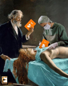 Μεταμόσχευση καρδιάς. Βγάζει ραγισμένη καρδιά με χειρουργείο (dislike) και την αντικαθιστά με καρδιά +1 (like)